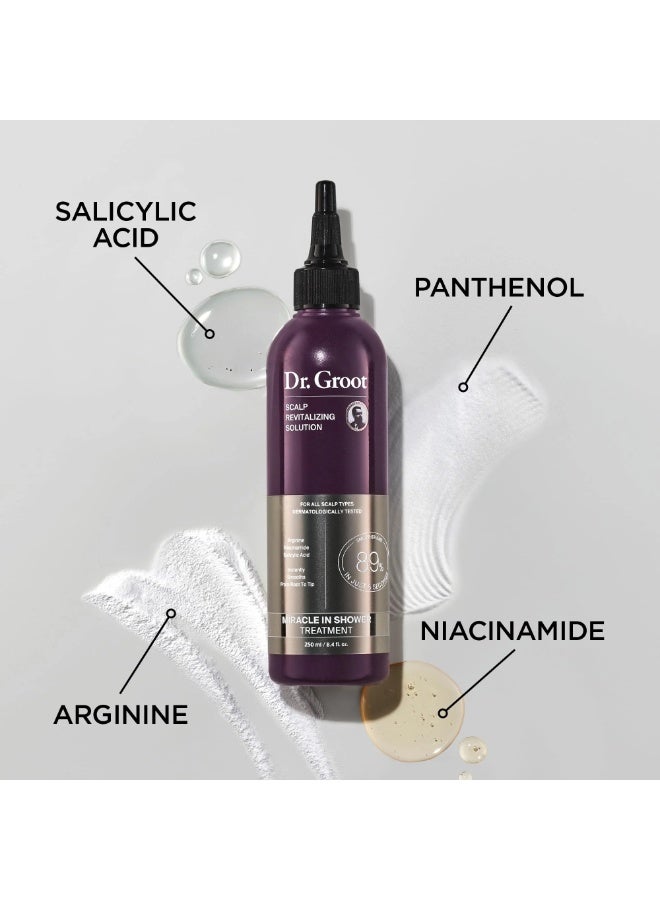 دكتور جروت علاج ميراكل داخل الاستحمام مع الأرجينين، النياسيناميد وحمض الساليسيليك، 250 مل - Image 5